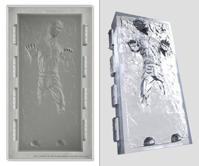 Giant Han Solo Frozen in Carbonite Silicone Mold