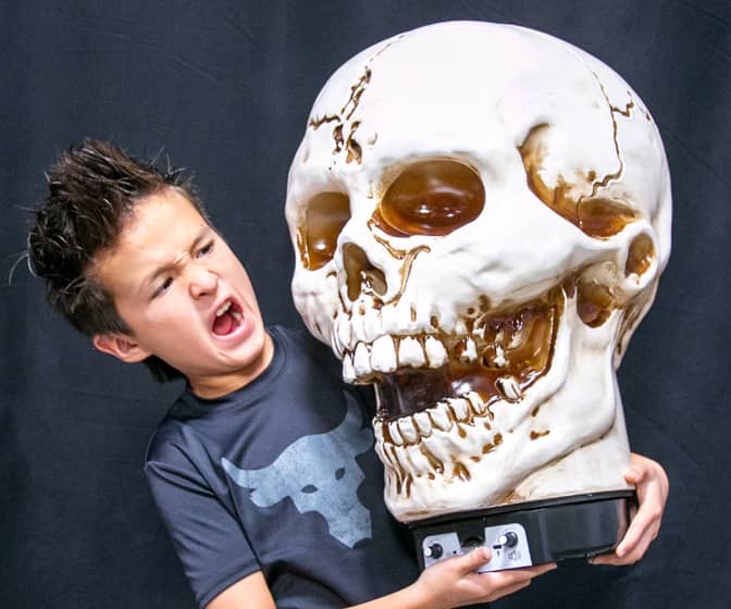 Giant Illuminated Halloween Heads - Skull, Zombie, Monster, Pumpkin