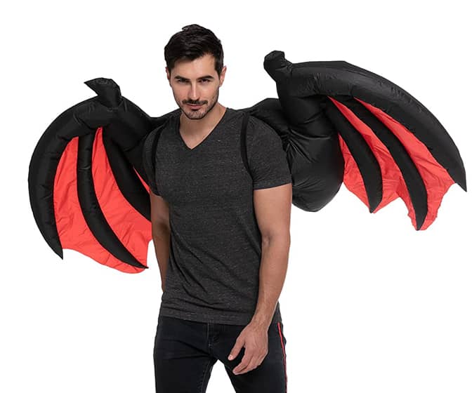 Giant Inflatable Demon Wings Costume