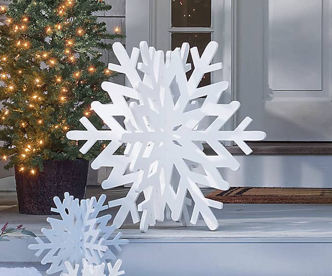 Giant Porch Snowflakes