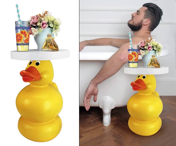 Giant Rubber Ducky Sculptural Side Table