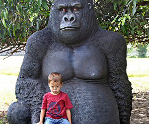 Giant Silverback Gorilla Statue