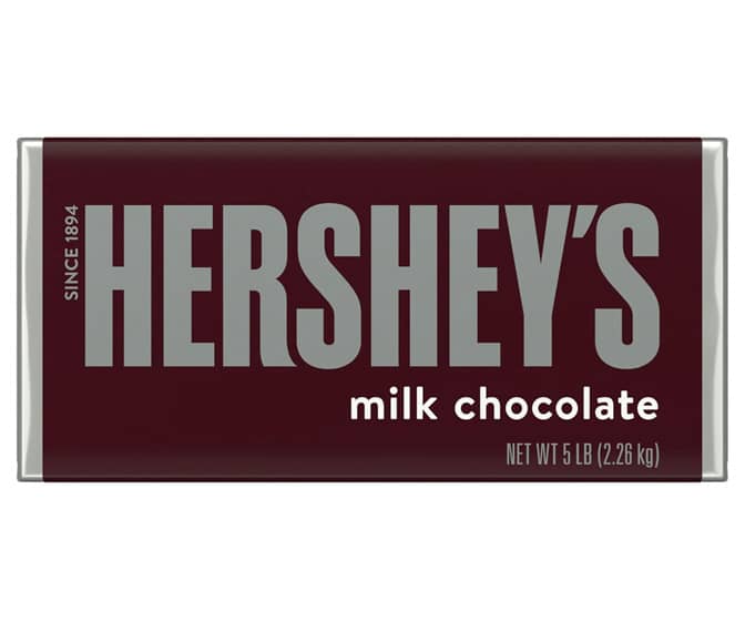 Gigantic 5-Pound Hershey's Milk Chocolate Bar - 11,200 Calories!