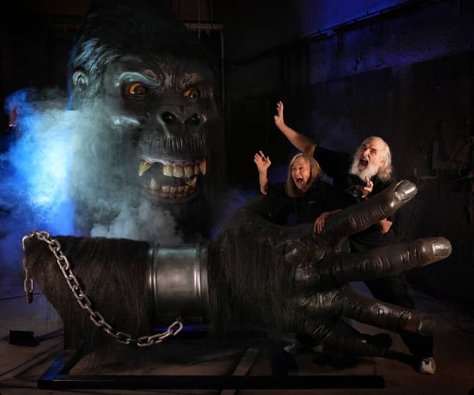 Gigantic Animatronic King Gorilla Head and Arm