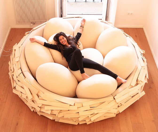 Gigantic Bird's Nest Bed