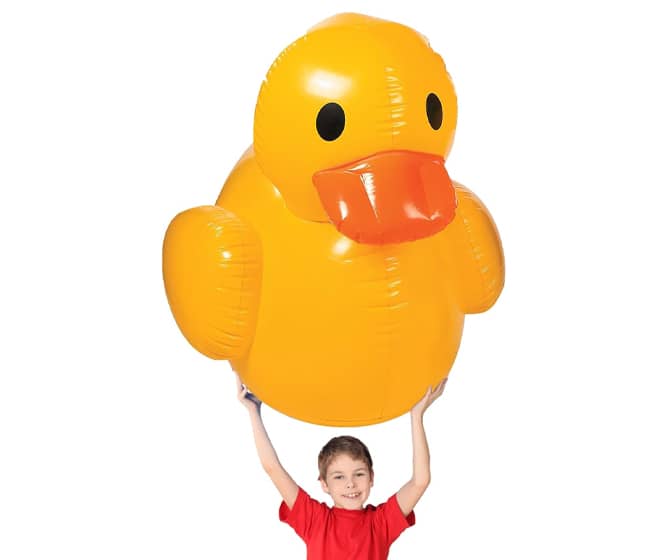 Gigantic Inflatable Rubber Duck - 4 Feet Tall!