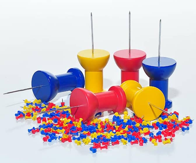 Gigantic Push Pins - 7 Inches Long!