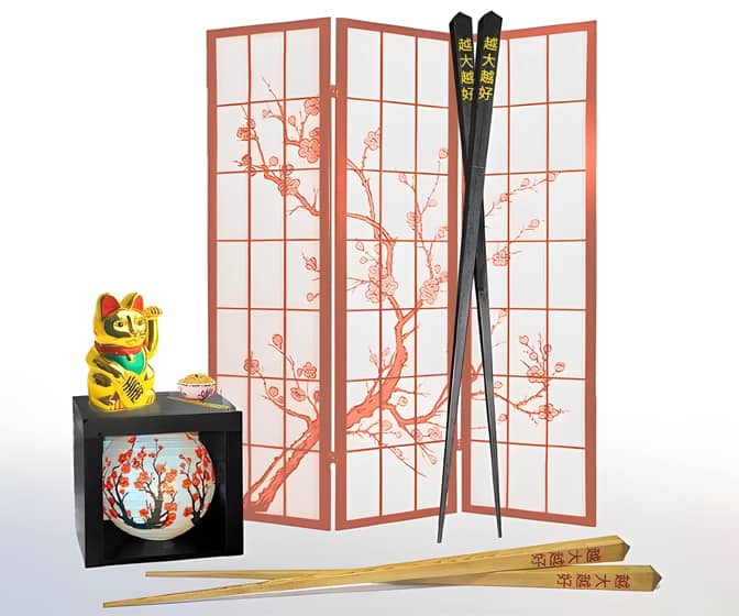 Gigantic Wooden Chopsticks - 6 Feet Tall!