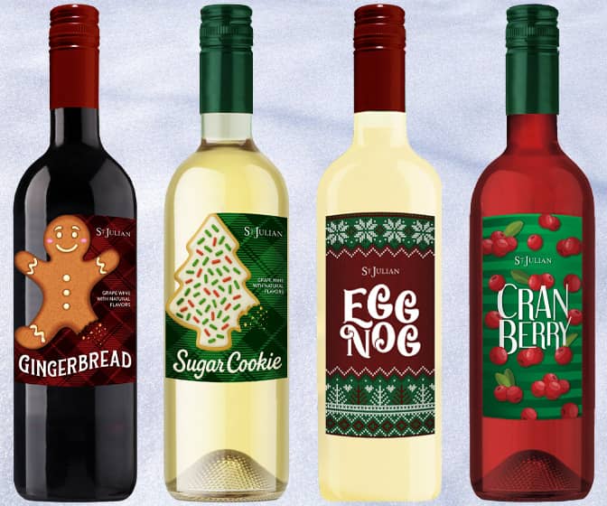 Gingerbread, Sugar Cookie, Egg Nog, and Cranberry Holiday Wines