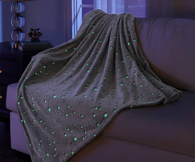 Glow-in-the-Dark Stars and Constellations Throw Blanket