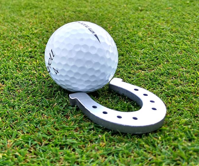 Good Luck Horseshoe Golf Ball Marker