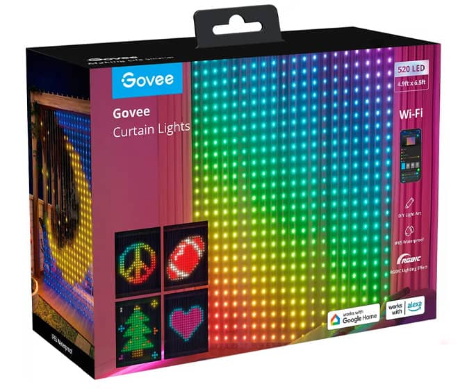 Govee Multi-Color Smart LED Curtain Lights
