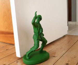 Green Army Man Door Stop