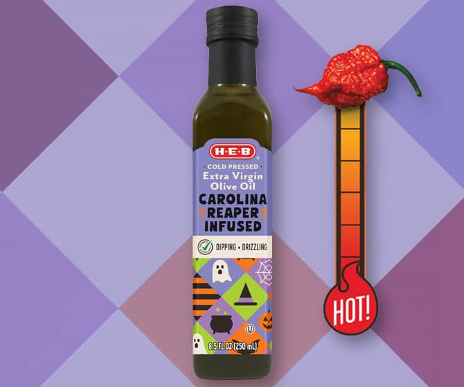 H-E-B Carolina Reaper Chili Pepper-Infused Extra Virgin Olive Oil