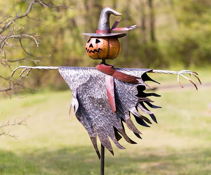 Halloween Jack O' Lantern Scarecrow Ground Stake