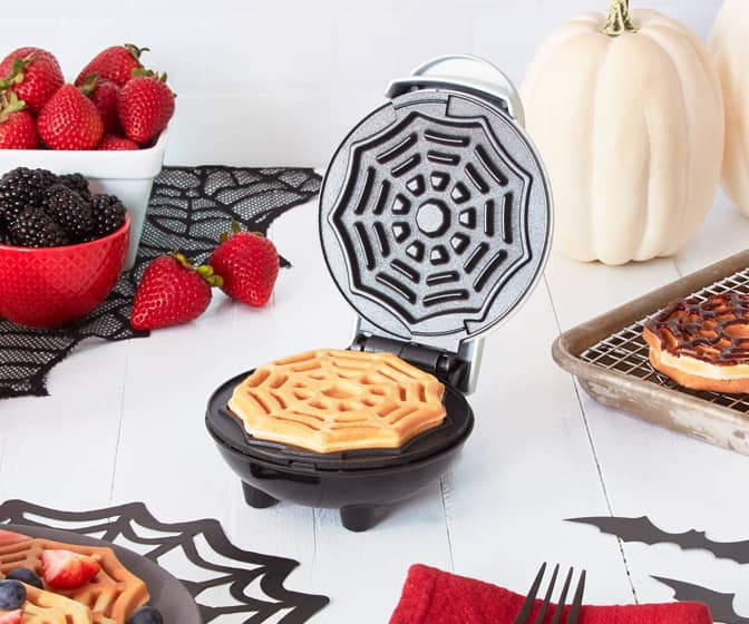 Halloween Spider Web Mini Waffle Maker