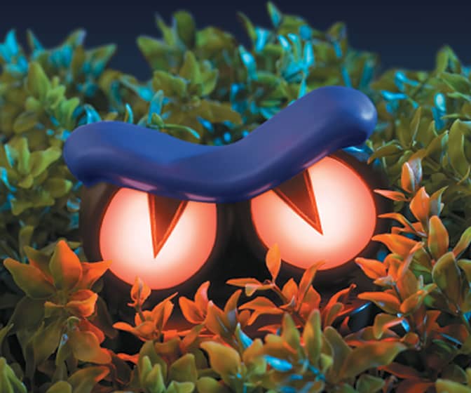 Haunted Hedge Monster - Eyes Light Up, Shakes the Bushes, and Growls