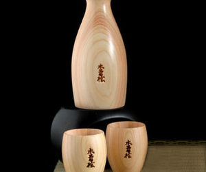 Hinoki Japanese Cedar Sake Set