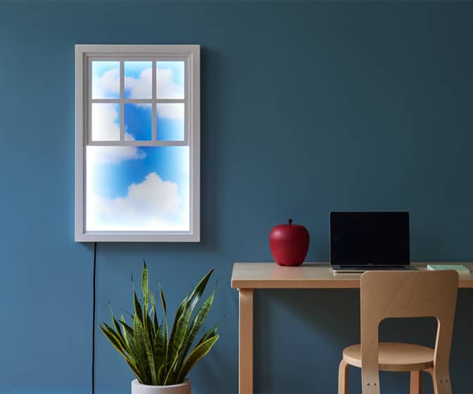 Illuminated Window Frame Wall Lamp