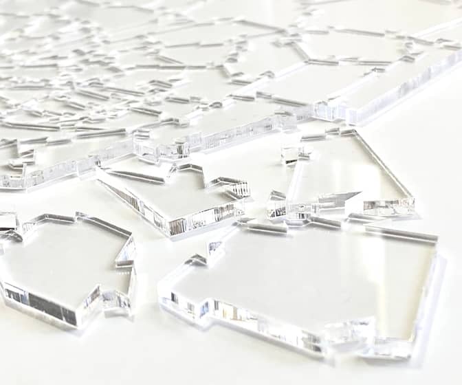 Impossible Broken Glass Clear Jigsaw Puzzle