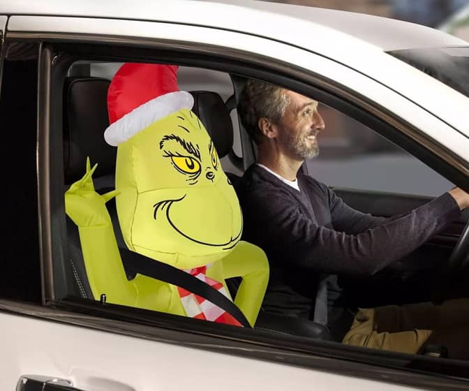 Inflatable Car Buddy - The Grinch!
