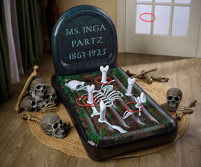 Inflatable Halloween Grave Ring Toss Game