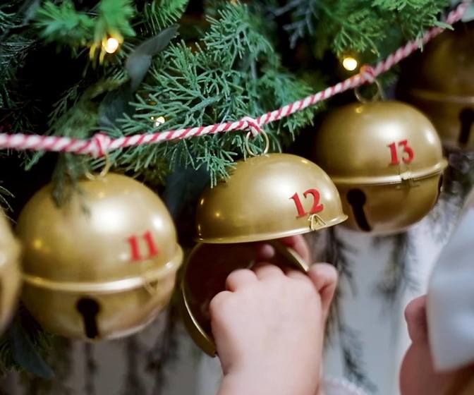 Jingle Bell Garland Advent Calendar