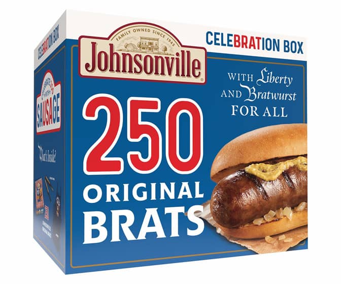 Johnsonville Bratwurst 250th Cele-BRAT-Ion Pack - 250 Brats!