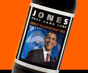 Jones Soda - Orange You Glad for Change Barack Obama Cola