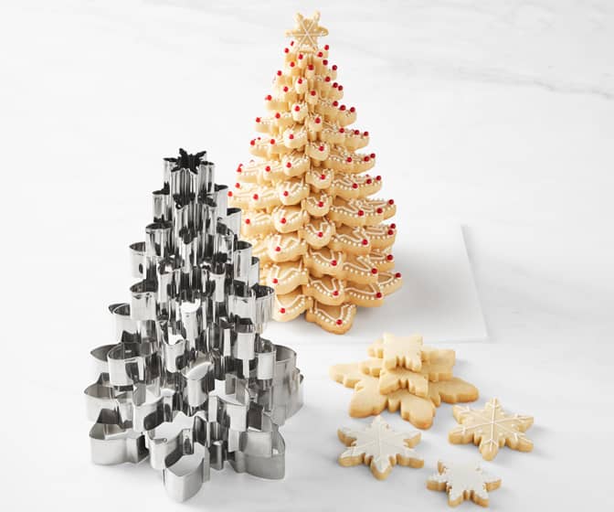Kransekake Snowflake Cookie Cutters - Create Christmas Cookie Trees / Cake Towers