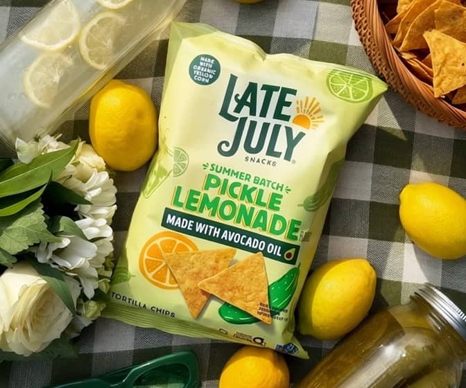 Late July Pickle Lemonade Flavored Tortilla Chips