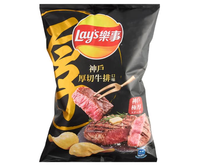 Lay's Japanese Kobe Beef Steak with Butter and Rosemary Potato Chips