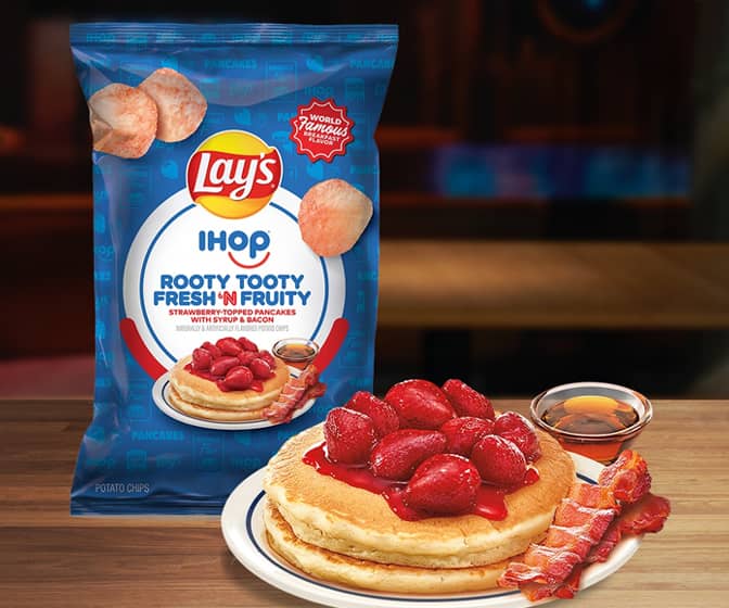 Lay's IHOP Rooty Tooty Fresh 'N Fruity Breakfast-Flavored Potato Chips