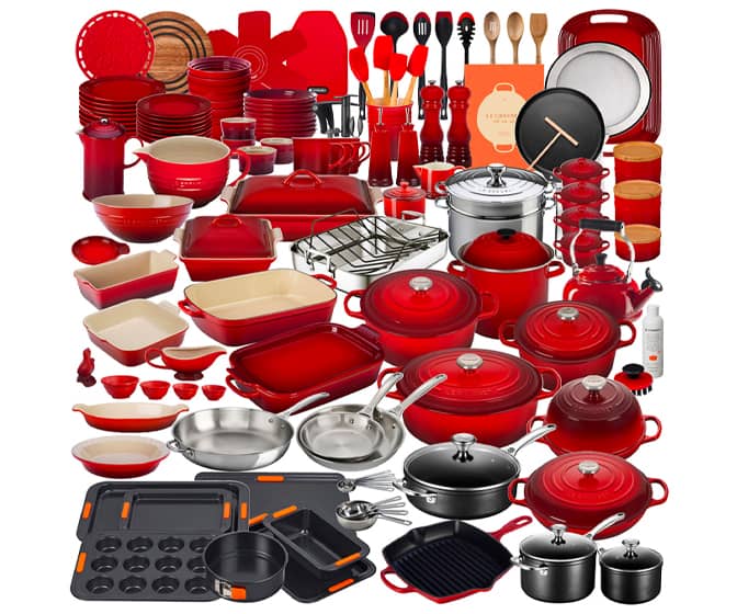 Le Creuset Ultimate Cookware Set - 157 Pieces Delivered on a Pallet!