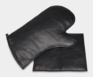 Leather Oven Mitt and Pot Holder Set