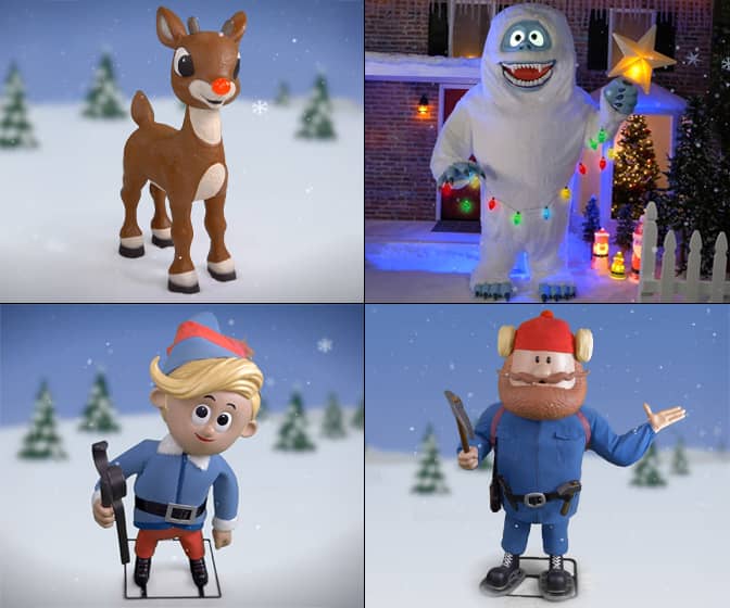 Life-Sized Rudolph the Red-Nosed Reindeer Animatronic Statues