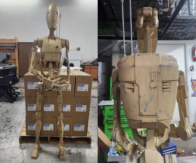 Life-Sized Star Wars B1 Battle Droid Prop Replica