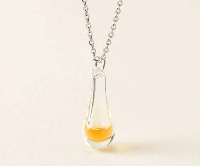 A Life's Work - Glass Pendant Filled with a Single Drop of Real Honey