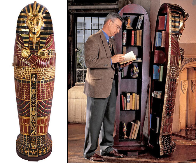 Lifesize King Tutankhamun Sarcophagus Cabinet