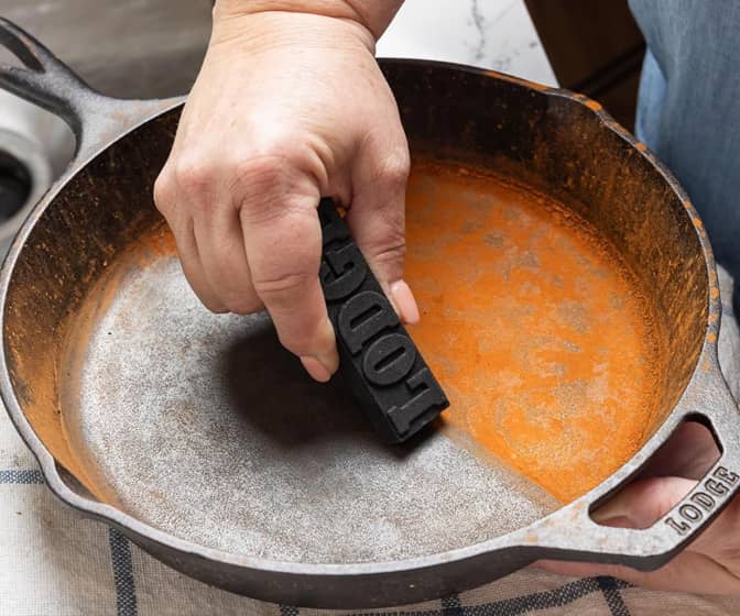 Lodge Cast Iron Cookware Rust Eraser Block