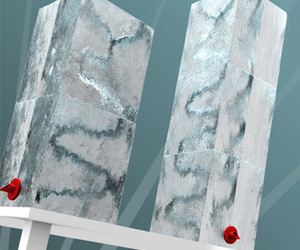 On The Rocks Set - Granite Ice Cube Drink Chillers