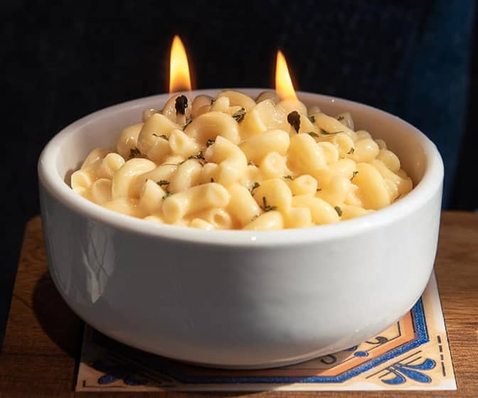 Mac and Cheese Candle - Looks and Smells Just Like the Real Thing!