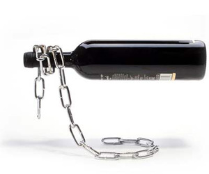 Magical Floating Chain Wine Bottle Holder Illusion