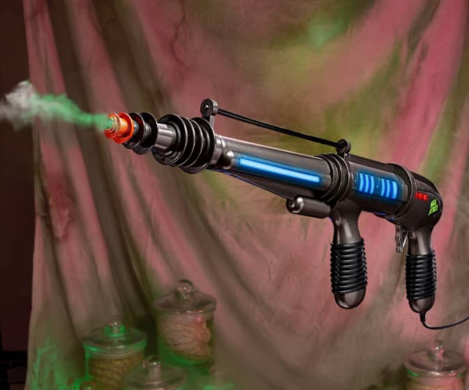 Mars Attacks Atomic Ray Gun with Illuminated Green Mist Laser Blasts