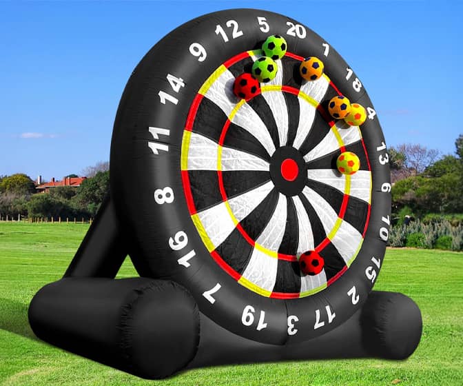 Massive 10-Ft Inflatable Soccer Dartboard