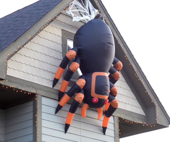Massive Animated Inflatable Spider - Creeps Up and Down