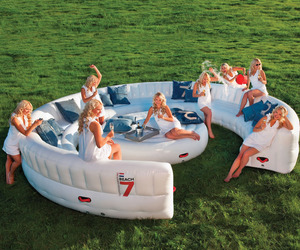Massive Inflatable Outdoor Party Sofa - Seats 30 Guests!