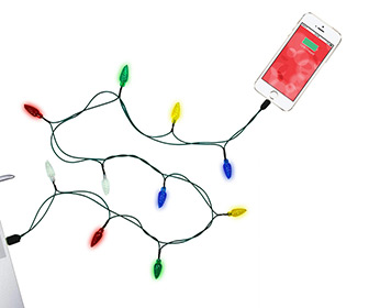Merry Charger - Festive Christmas Lights iPhone Charging Cable