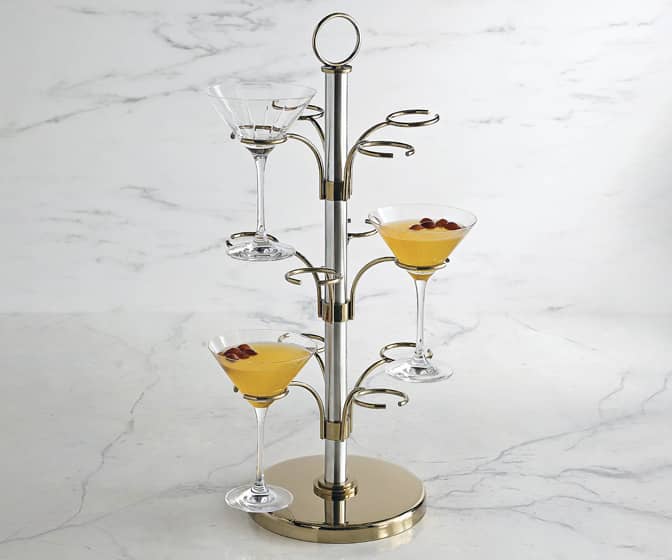 Metal Martini Serving Tree