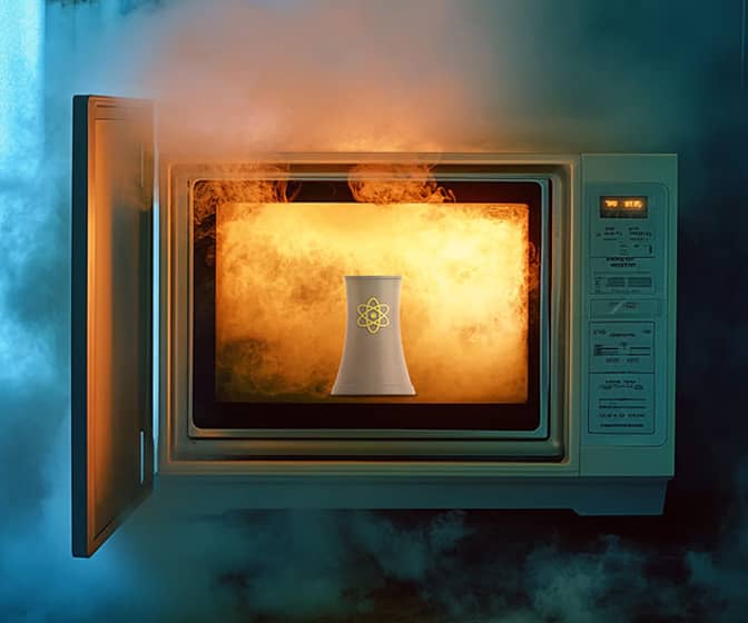 Micro Nuke - Nuclear Reactor Cooling Tower Microwave Steam Cleaner